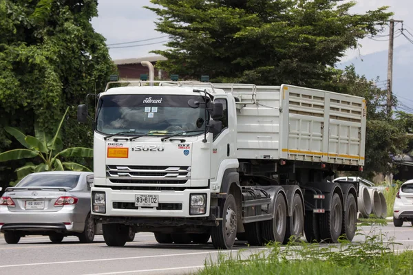 Chiangmai Thailand September 2018 Private Isuzu Dump Truck Road 1001 — Stock Photo, Image