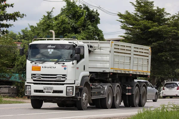 Chiangmai Tailandia Septiembre 2018 Camión Volquete Privado Isuzu Carretera 1001 —  Fotos de Stock