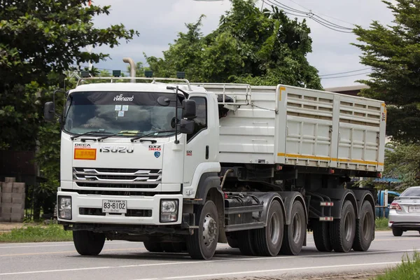 Chiangmai Tailandia Septiembre 2018 Camión Volquete Privado Isuzu Carretera 1001 —  Fotos de Stock