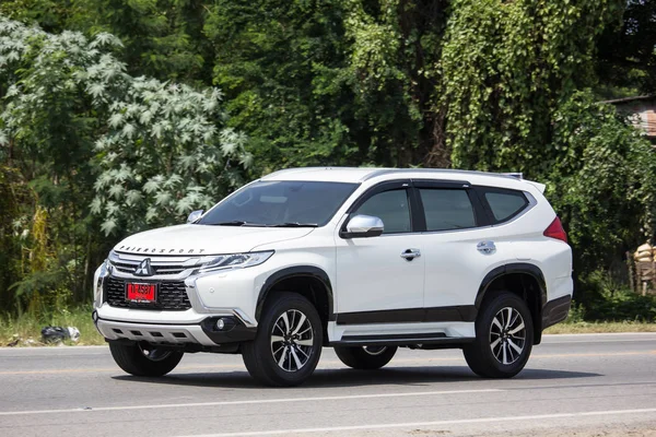 Chiangmai Tailandia Septiembre 2018 Suv Car Privado Mitsubishi Pajero Carretera — Foto de Stock