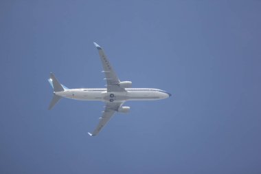 Chiangmai, Tayland - 15 Ekim 2018: B-1413 Boeing 737-800 Çin Güney havayolu şirketi. Nanning için Chiangmai Havaalanı'ndan çıkar.
