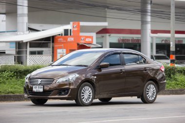 Chiangmai, Tayland - 20 Eylül 2018: Özel Eko Kiralık, Suzuki Ciaz. Fotoğraf Road Hayır 121 hakkında 8 km şehir merkezine Chiangmai, Tayland.