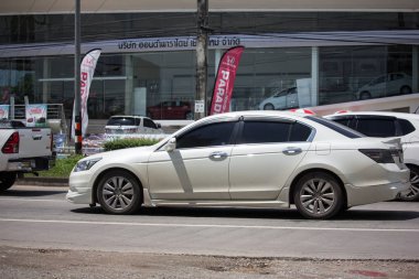 Chiangmai, Tayland - 20 Eylül 2018: Özel araba Honda accord. Yol no.1001 Chiangmai iş alanı 8 km.