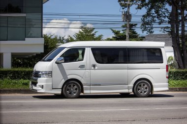 Chiangmai, Tayland - 21 Eylül 2018: Özel Toyota Ventury van. Yol no.1001, Chiangmai iş alanı 8 km.