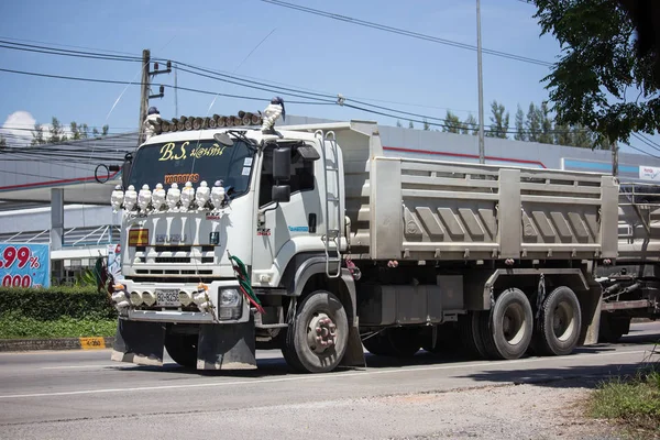 Chiangmai Tailândia Setembro 2018 Private Isuzu Dump Truck Estrada 1001 — Fotografia de Stock