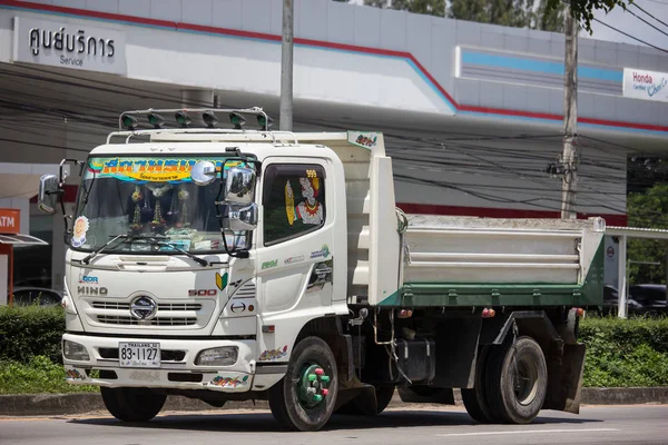 Chiangmai Tailandia Septiembre 2018 Camión Volquete Privado Hino Carretera 1001 —  Fotos de Stock