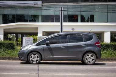 Chiangmai, Tayland - 24 Eylül 2018: Özel şehir araba Honda Jazz.