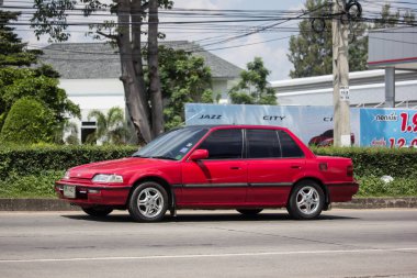 Chiangmai, Tayland - 24 Eylül 2018: Özel Sedan araba Honda Automobil, Honda Civic
