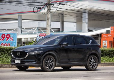 Chiangmai, Tayland - 24 Eylül 2018: Özel otomobil, Mazda Cx-5