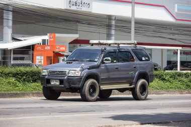 Chiangmai, Tayland - 24 Eylül 2018: Özel suv otomobil, Toyota spor binici