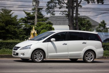 Chiangmai, Tayland - 24 Eylül 2018: Özel araba, Mitsubishi Space Wagon.