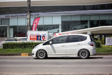 Chiangmai, Tayland - 24 Eylül 2018: Özel şehir araba Honda Jazz.