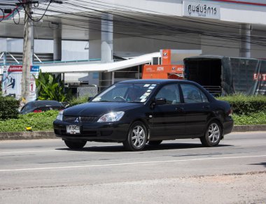Chiangmai, Tayland - 21 Eylül 2018: Özel araba, Mitsubishi Lancer