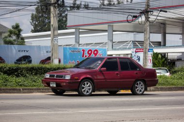 Chiangmai, Tayland - 24 Eylül 2018: Özel araba, Mitsubishi Lancer şampiyon.