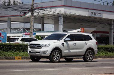 Chiangmai, Tayland - 24 Eylül 2018: Özel Suv araba Ford Everest