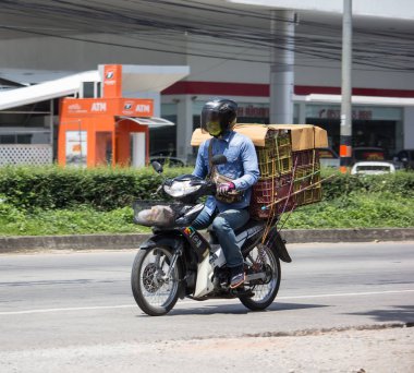 Chiangmai, Tayland - 24 Eylül 2018: Özel Honda dalga motosiklet