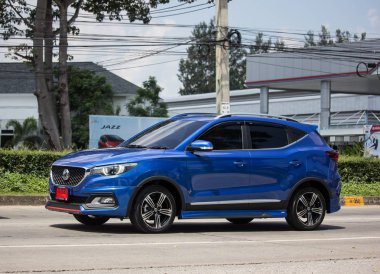 Chiangmai, Tayland - 24 Eylül 2018: Özel Suv araç Mg Zs.