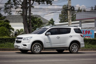Chiangmai, Tayland - 24 Eylül 2018: Özel Suv araba, Chevrolet Trailblazer