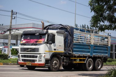 Chiang Mai, Tayland - 12 Aralık 2017: Özel Volvo Cargo kamyon.