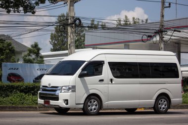 Chiangmai, Tayland - 24 Eylül 2018: Özel Toyota banliyö van