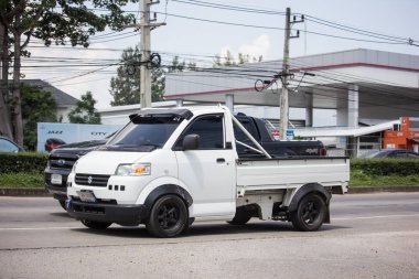 Chiangmai, Tayland - 24 Eylül 2018: Özel Suzuki Carry almak araba.