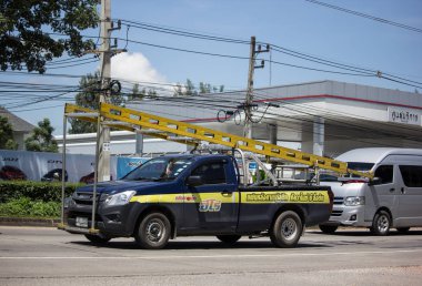 Chiangmai, Tayland - 21 Eylül 2018: Özel Isuzu Dmax kamyonet