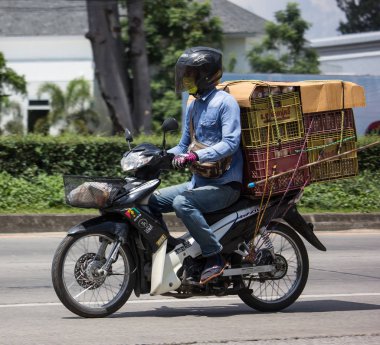 Chiangmai, Tayland - 24 Eylül 2018: Özel Honda dalga motosiklet