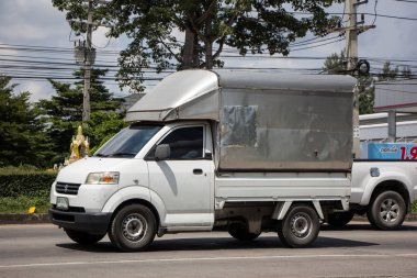 Chiangmai, Tayland - 25 Eylül 2018: Özel Suzuki Carry al araba. Fotoğraf Road'da yok 121 hakkında 8 km şehir merkezine Chiangmai Tayland.