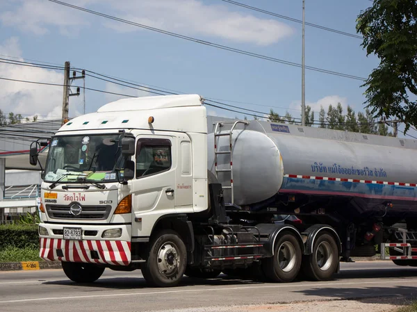 Chiangmai Tailandia Septiembre 2018 Camión Petróleo Maejo Oil Transport Company —  Fotos de Stock
