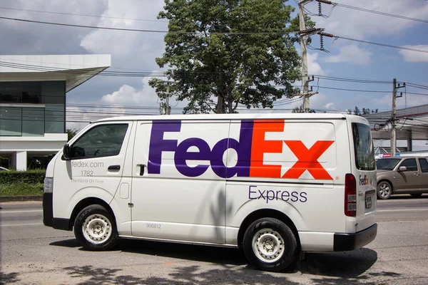 Chiangmai Tailândia Setembro 2018 Fedex Logistic Van Estrada 1001 Cidade — Fotografia de Stock