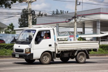 Chiangmai, Tayland - 25 Eylül 2018: Özel pikap araba, Kia Moter. Fotoğraf Road Hayır 121 hakkında 8 km şehir merkezine Chiangmai, Tayland.