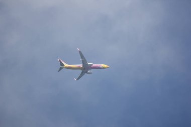 Chiangmai, Tayland - 23 Ekim 2018: Hs-Dbs Boeing 737-800 Nokair itibaren. Bangkok'a Chiangmai Havaalanı'ndan çıkar.