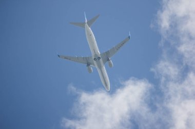 Chiangmai, Tayland - 25 Ekim 2018: B-1298 Boeing 737-800 Çin Güney havayolu şirketi. Nanning için Chiangmai Havaalanı'ndan çıkar.