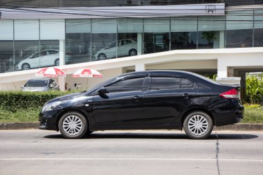 Chiangmai, Tayland - 25 Eylül 2018: Özel Eko Kiralık, Suzuki Ciaz. Fotoğraf Road Hayır 121 hakkında 8 km şehir merkezine Chiangmai, Tayland.