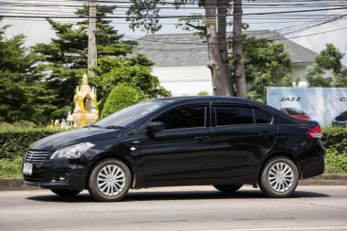 Chiangmai, Tayland - 25 Eylül 2018: Özel Eko Kiralık, Suzuki Ciaz. Fotoğraf Road Hayır 121 hakkında 8 km şehir merkezine Chiangmai, Tayland.