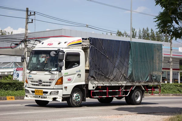 Chiangmai Tailandia Septiembre 2018 Camión Carga Hino Privado Foto Carretera —  Fotos de Stock