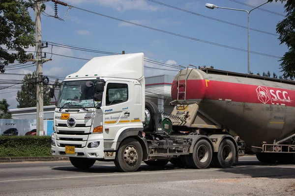 Chiangmai Tailandia Septiembre 2018 Camión Remolque Cemento Empresa Tll Logistic —  Fotos de Stock