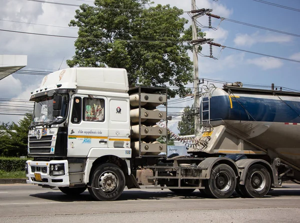Chiangmai Tajlandia 2018 Września Ciężarówki Cementu Firmy Phadungrit Drodze 1001 — Zdjęcie stockowe