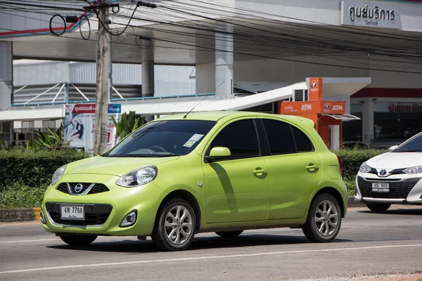 Chiangmai Thaïlande Septembre 2018 Eco Car Nissan March Sur Route — Photo