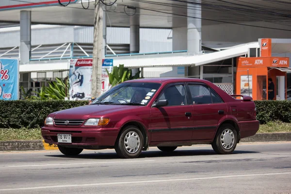 Chiangmai Thajsko Září 2018 Soukromé Auto Toyota Soluna Vios Silnici — Stock fotografie