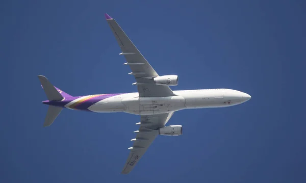 Chiangmai Thaïlande Octobre 2018 Teq Airbus A330 300 Thaiairway Départ — Photo