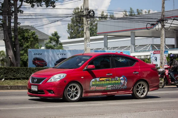 Chiangmai Thaïlande Septembre 2018 Voiture Privée Eco Nissan Almera N17 — Photo