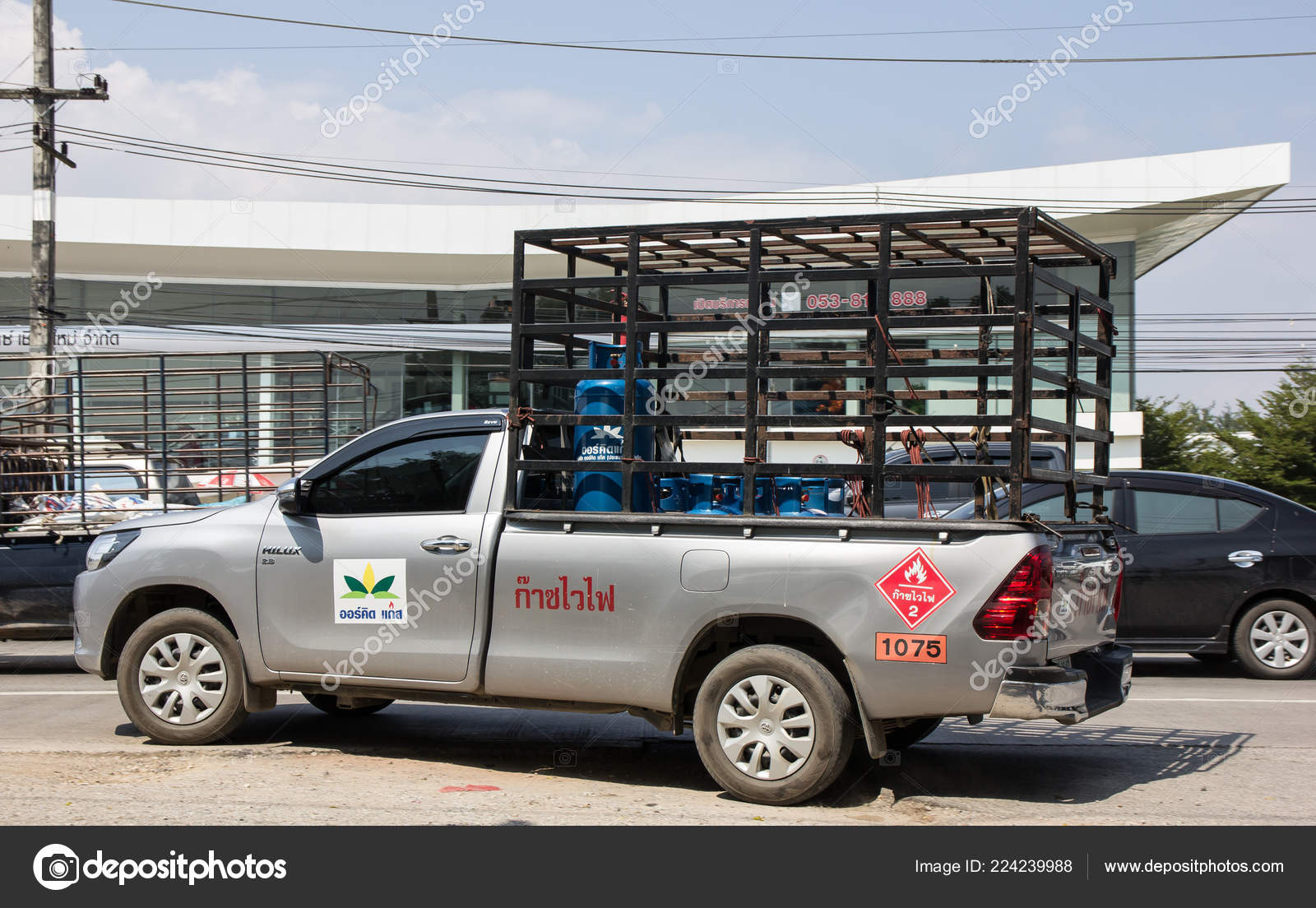Chiangmai Thailand October 2018 Gas Pickup Truck Picnic Orchid Gas Stock Editorial Photo C Nitinut380 224239988