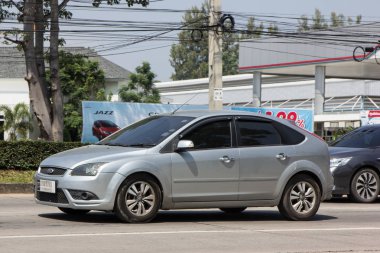 Chiangmai, Tayland - 5 Ekim 2018: Özel araba, Ford Focus. Fotoğraf Road Hayır 121 hakkında 8 km şehir merkezine Chiangmai, Tayland.