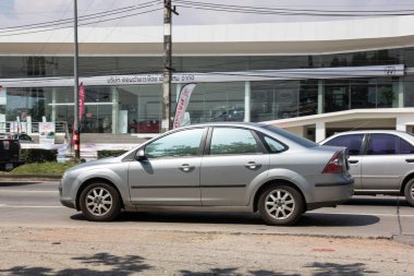 Chiangmai, Tayland - 5 Ekim 2018: Özel araba, Ford Focus. Fotoğraf Road Hayır 121 hakkında 8 km şehir merkezine Chiangmai, Tayland.