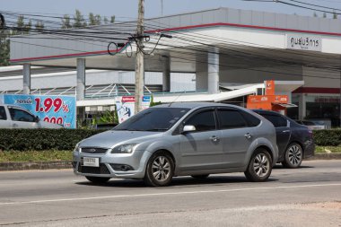 Chiangmai, Tayland - 5 Ekim 2018: Özel araba, Ford Focus. Fotoğraf Road Hayır 121 hakkında 8 km şehir merkezine Chiangmai, Tayland.