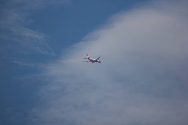 Chiangmai, Tayland - 30 Ekim 2018: Hs-Dbu Boeing 737-800 Nokair itibaren. Bangkok'a Chiangmai Havaalanı'ndan çıkar.