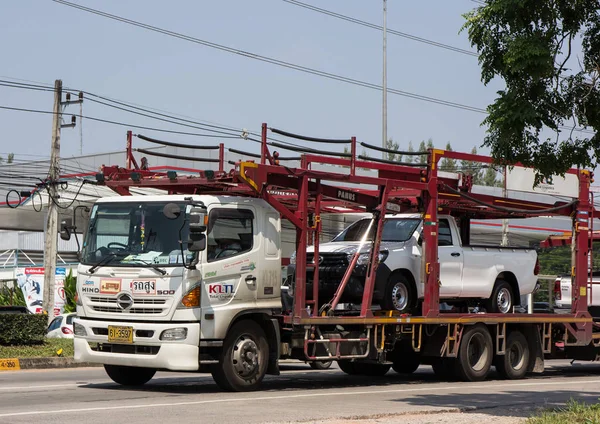 Chiangmai Tailandia Octubre 2018 Total Logistic Carrier Trailer Truck Car — Foto de Stock