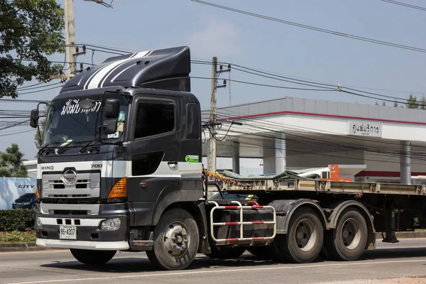 Chiangmai Tailândia Outubro 2018 Private Hino Cargo Truck Foto Estrada — Fotografia de Stock