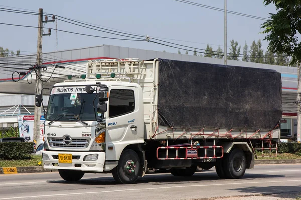 Chiangmai Tailândia Outubro 2018 Private Hino Cargo Truck Foto Estrada — Fotografia de Stock